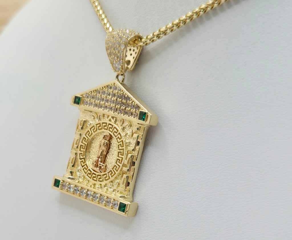 14K CZ HOUSE STYLE SAN LAZARO PENDANT – JY Jewelry Wholesale