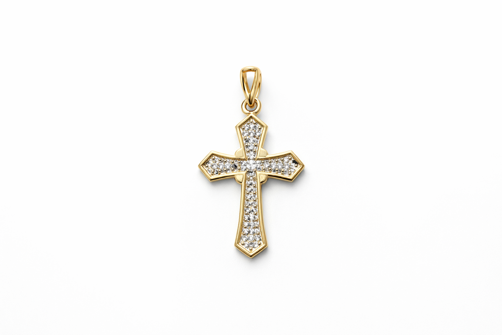 10K DIAMOND CROSS PENDANT – JY Jewelry Wholesale