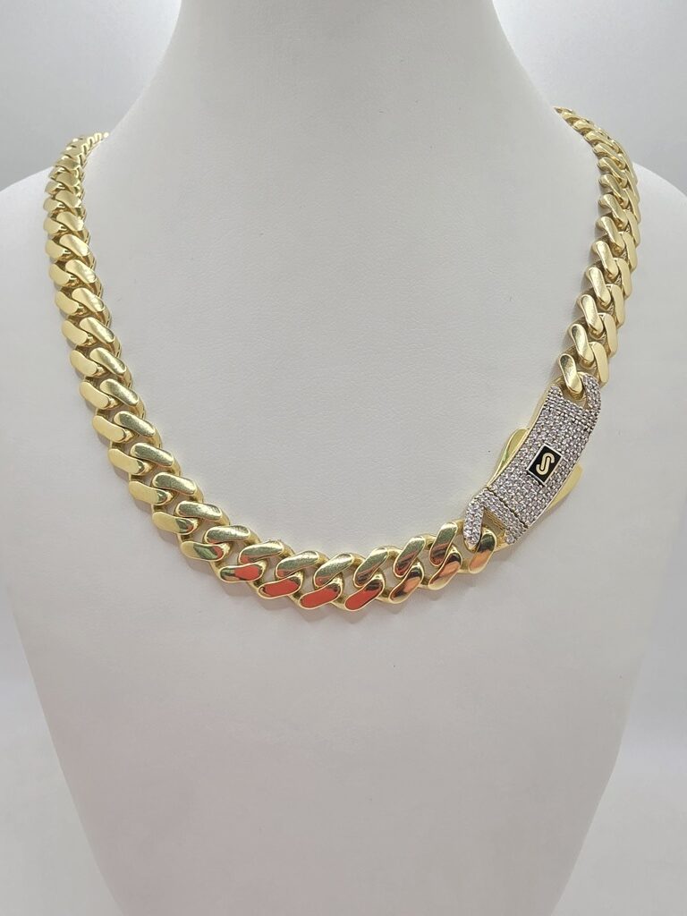 10K CERTIFIED MONACO CHAIN CZ CLOSURE 11.5MM 22" – JY Jewelry Wholesale