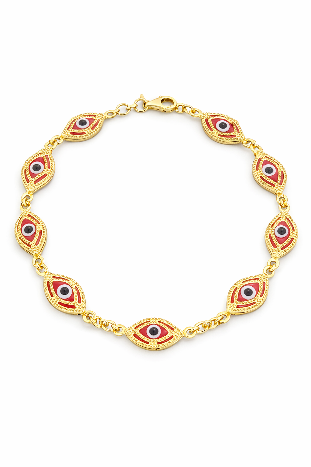14K RED EYE BRACELET – 7.5-8" – JY Jewelry Wholesale