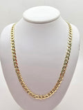 10K HOLLOW CUBAN CURB FLAT CHAIN – 16" 4.5MM – JY Jewelry Wholesale