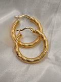 10K CROOKED NEVADAS HOOPS EARRINGS – 3 4.5MM – JY Jewelry Wholesale
