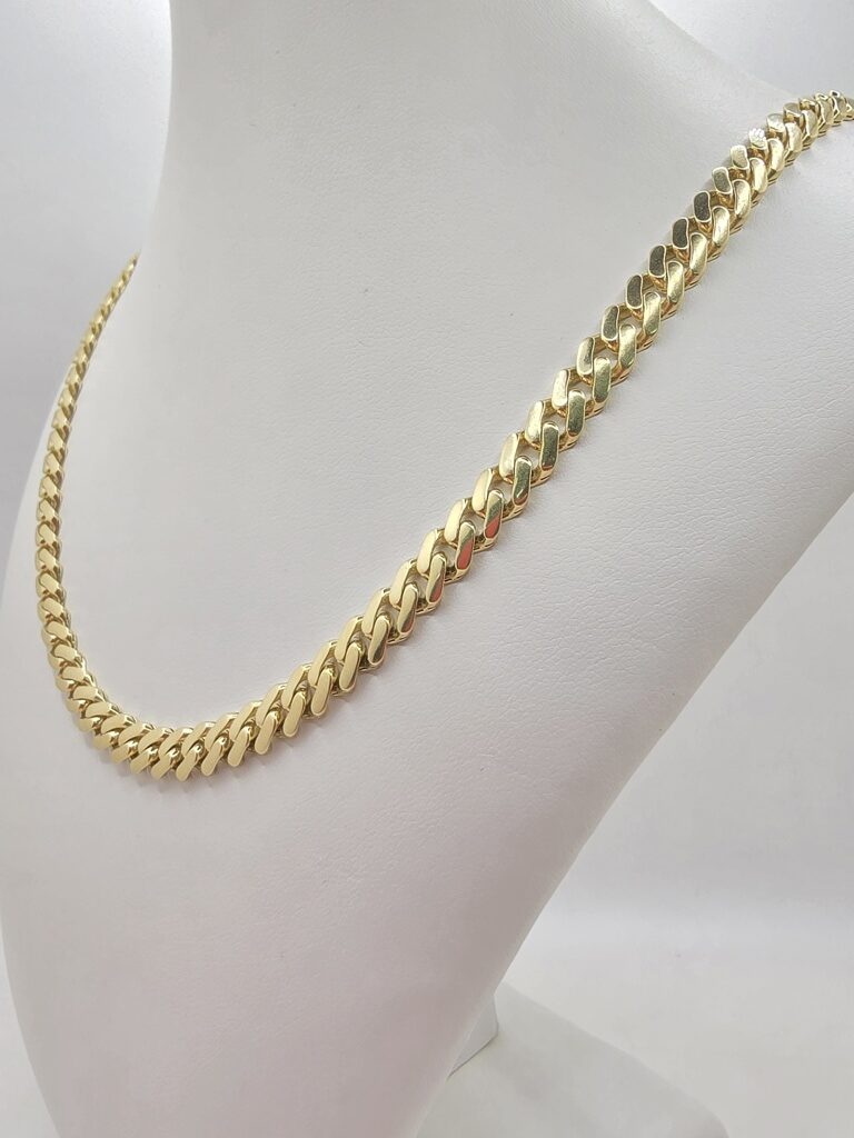 10K PLAIN CERTIFIED MONACO CHAIN – 6.5MM 20" – JY Jewelry Wholesale
