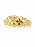 10K ABSTRACT BALLS RING – 8.5 – JY Jewelry Wholesale