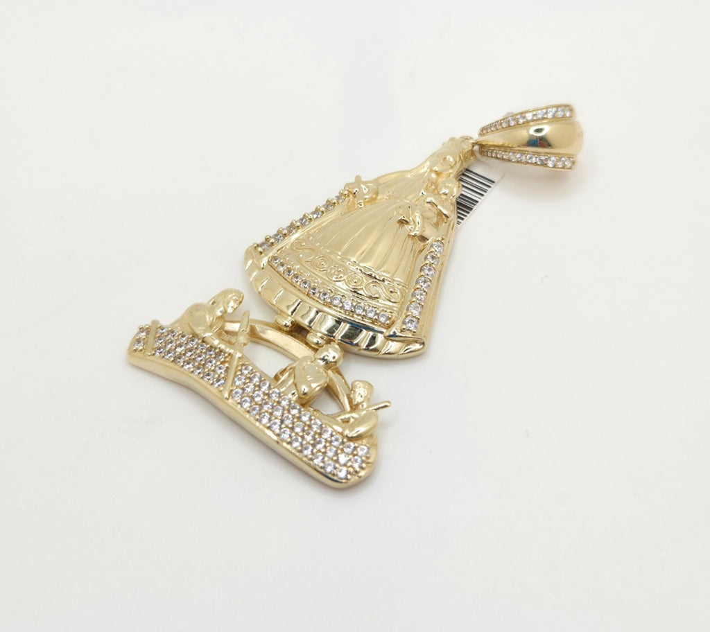 14K ROUND CARIDAD PENDANT CZ – SMALL – JY Jewelry Wholesale