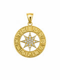 14K ROUND ZODIAC PENDANT – JY Jewelry Wholesale