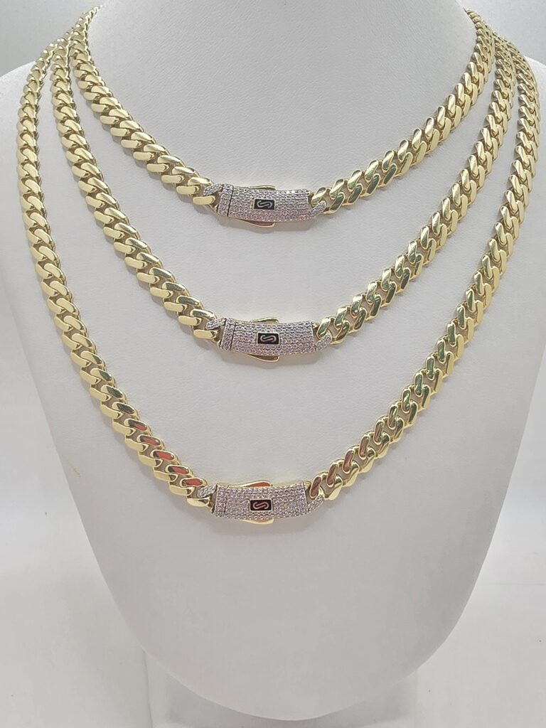 10K CERTIFIED MONACO CHAIN ??CZ CLOSURE – 22" 6.5MM – JY Jewelry Wholesale