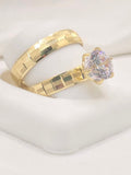 14K SQUARE CUT WOMAN'S ENGANGEMENT – 6.5 & 8 – JY Jewelry Wholesale