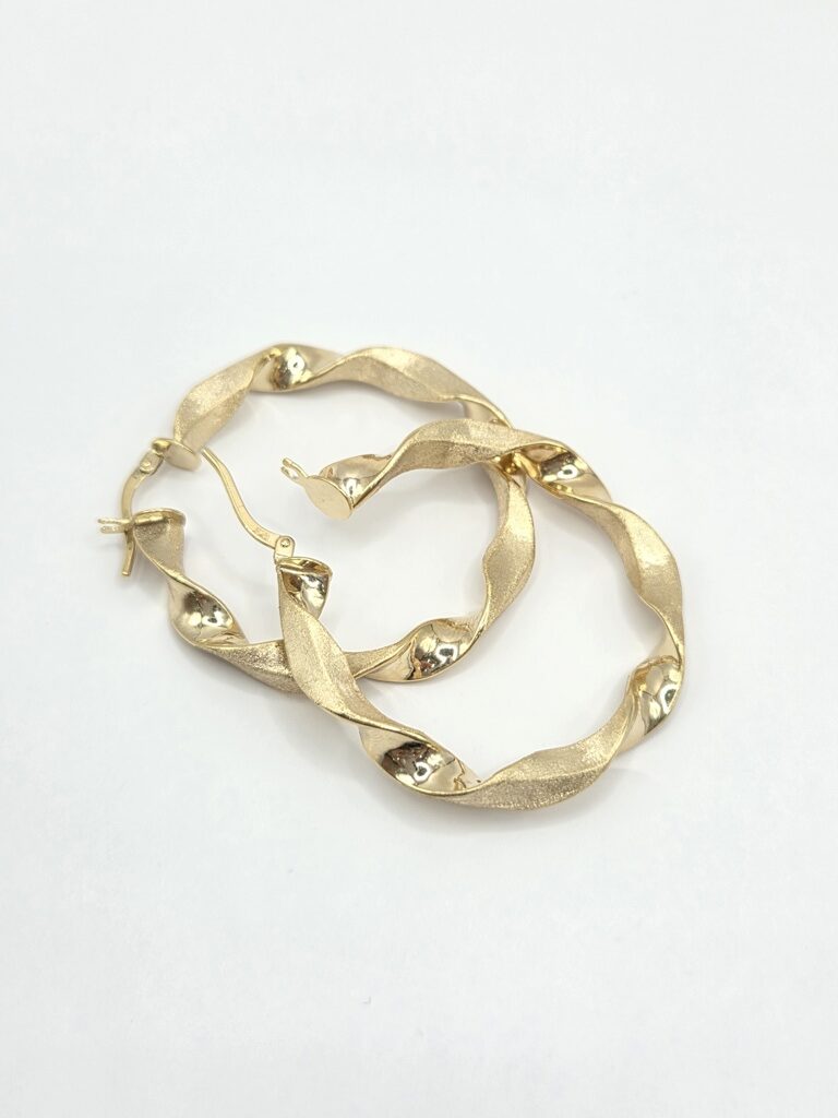 10K NEW STYLE CROOKED ELEGANT HOOPS EARRINGS – 3 – JY Jewelry Wholesale