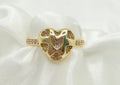 10K SMALLS HEARTS CZ BACKGROUND RING – 7 – JY Jewelry Wholesale
