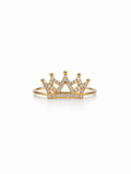 10K DELICATE QUEEN CROWN RING WITH ZIRCONIA INSIDE – 7 – JY Jewelry Wholesale