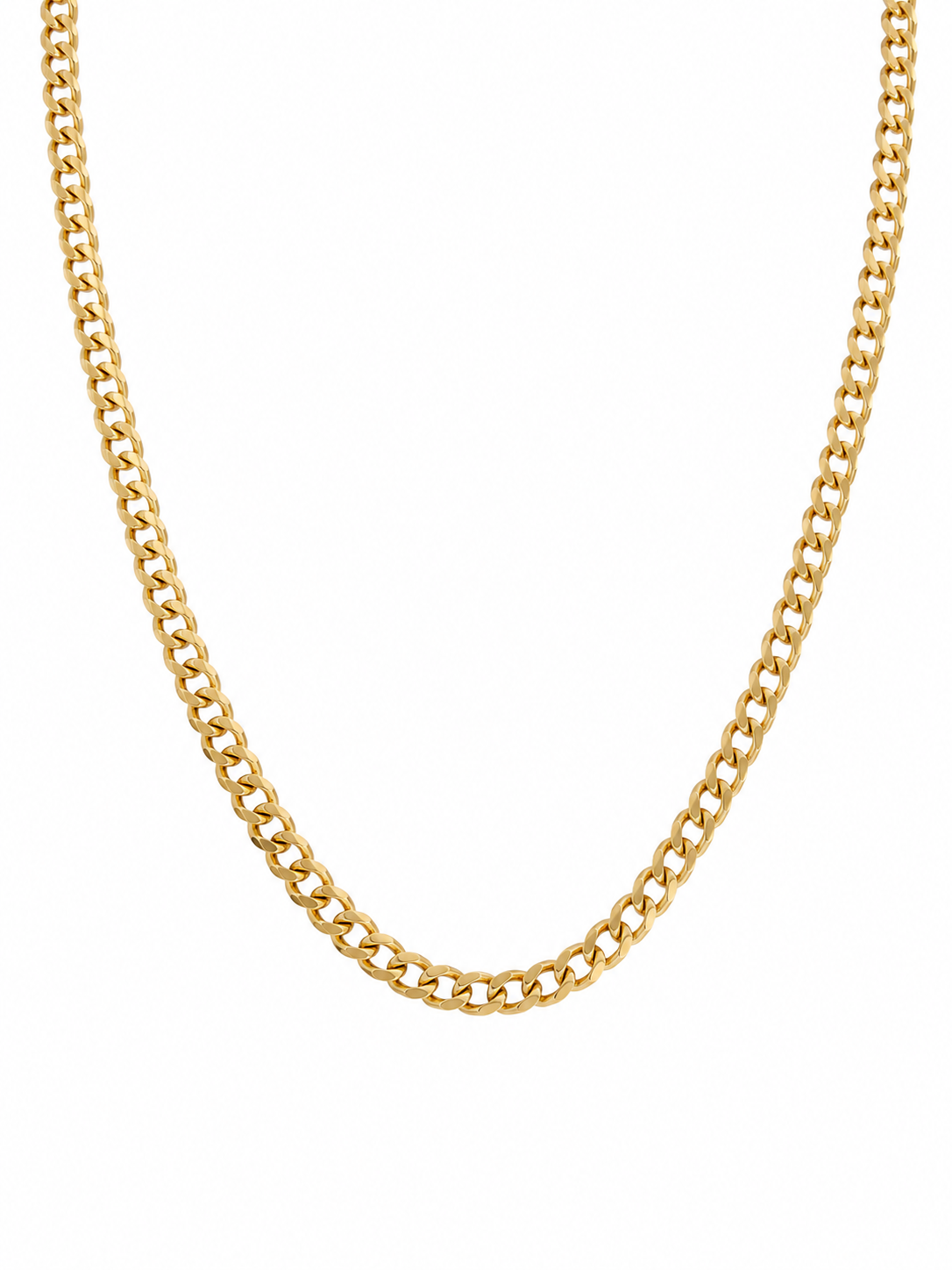 10K SOLID CUBAN CURB FLAT CHAIN – 22" 5.5MM – JY Jewelry Wholesale