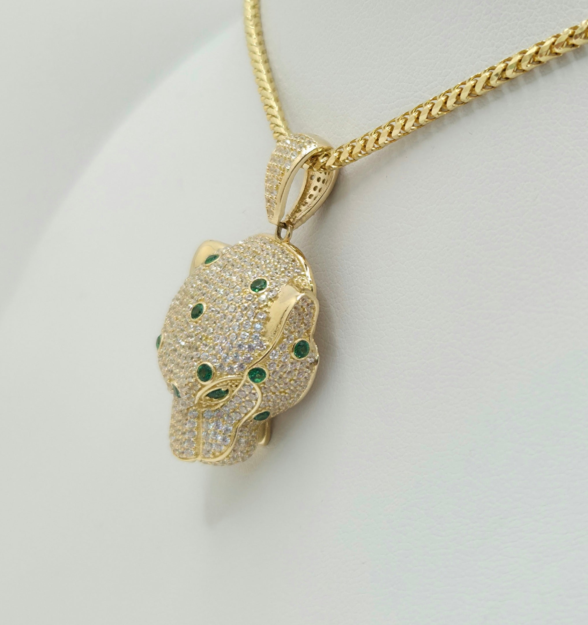14K MODERN CZ TIGER HEAD PENDANT – JY Jewelry Wholesale