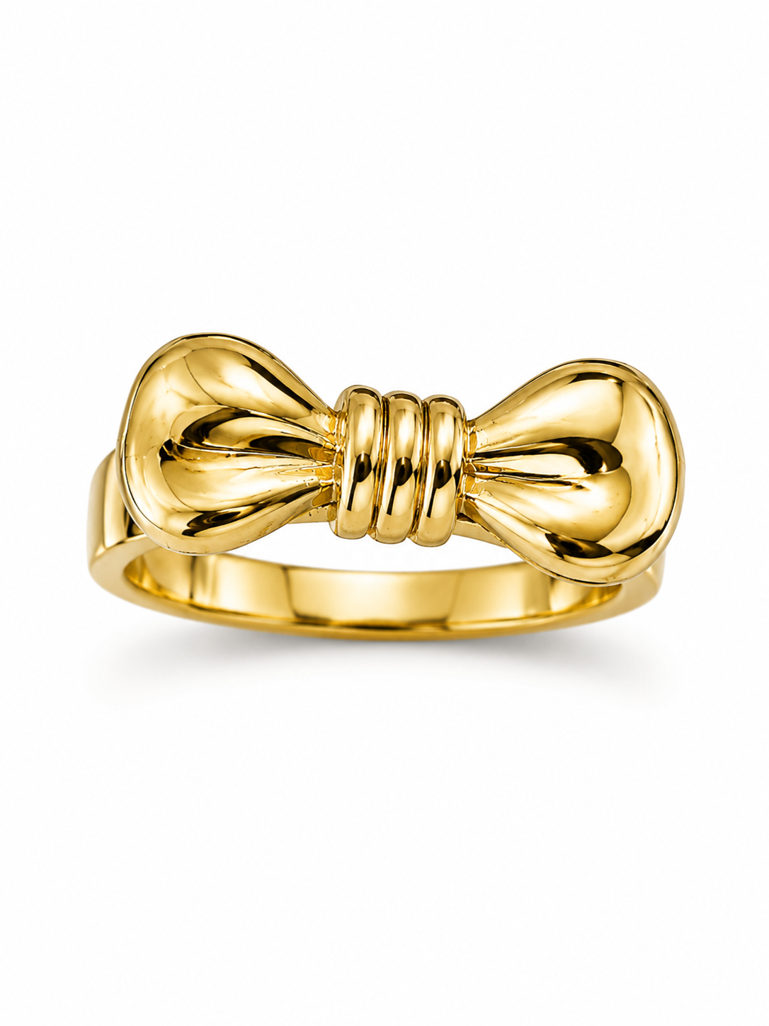 10K PUFFY BOW RING – 8.5 – JY Jewelry Wholesale
