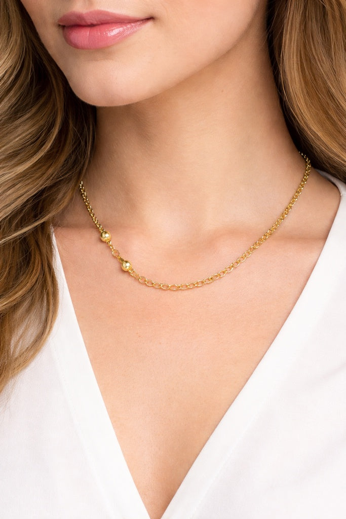 10K HOLLOW CHINO CHAIN – 4.5MM 18" – JY Jewelry Wholesale