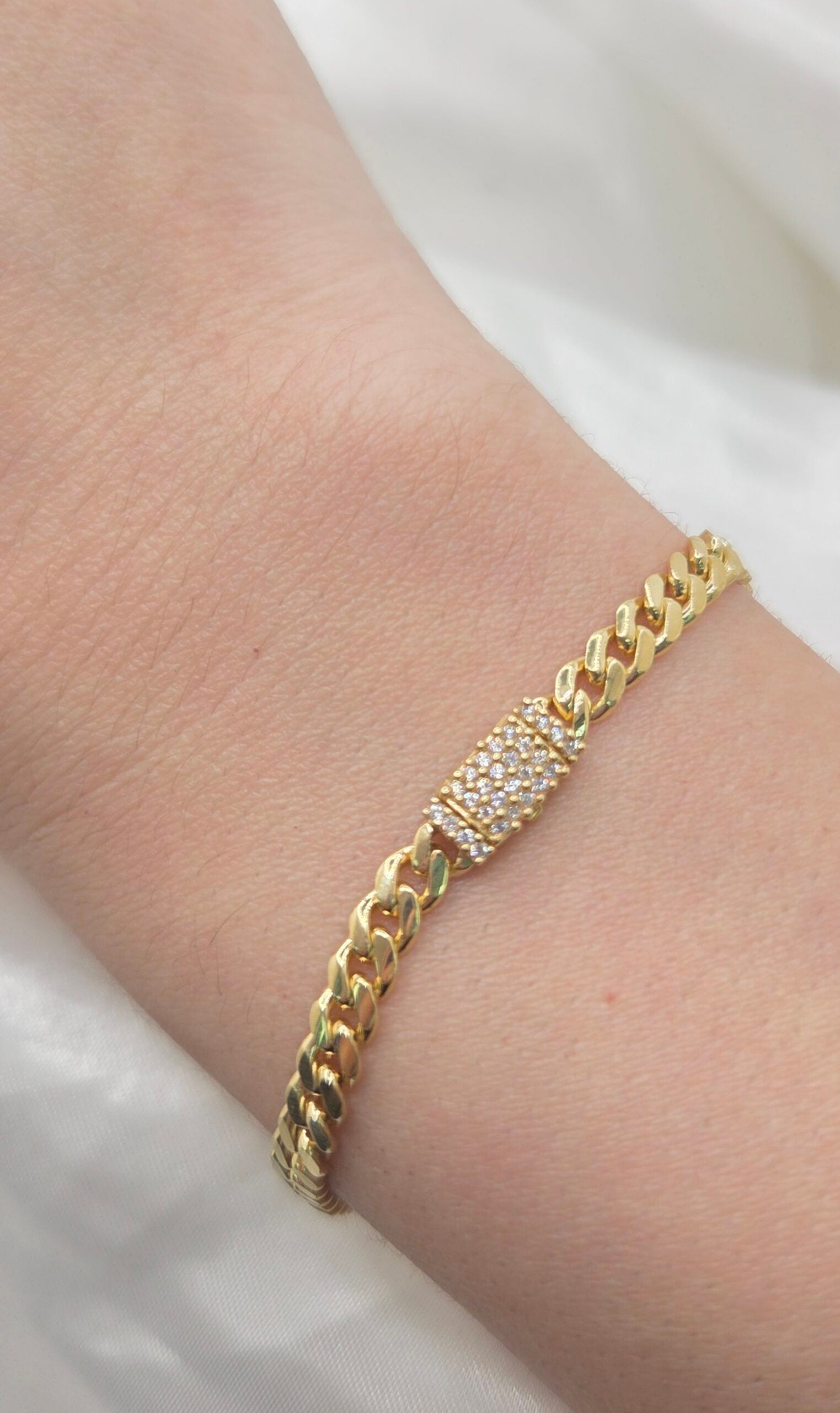 10K SOLID MIAMI CUBAN BRACELET CZ LOCK – 8.5" 5MM – JY Jewelry Wholesale