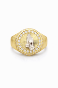 10K PRAY ROUND RING – 10 – JY Jewelry Wholesale