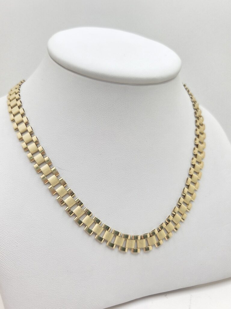 10K WATCH STYLE LINK NECKLACE – 18" – JY Jewelry Wholesale