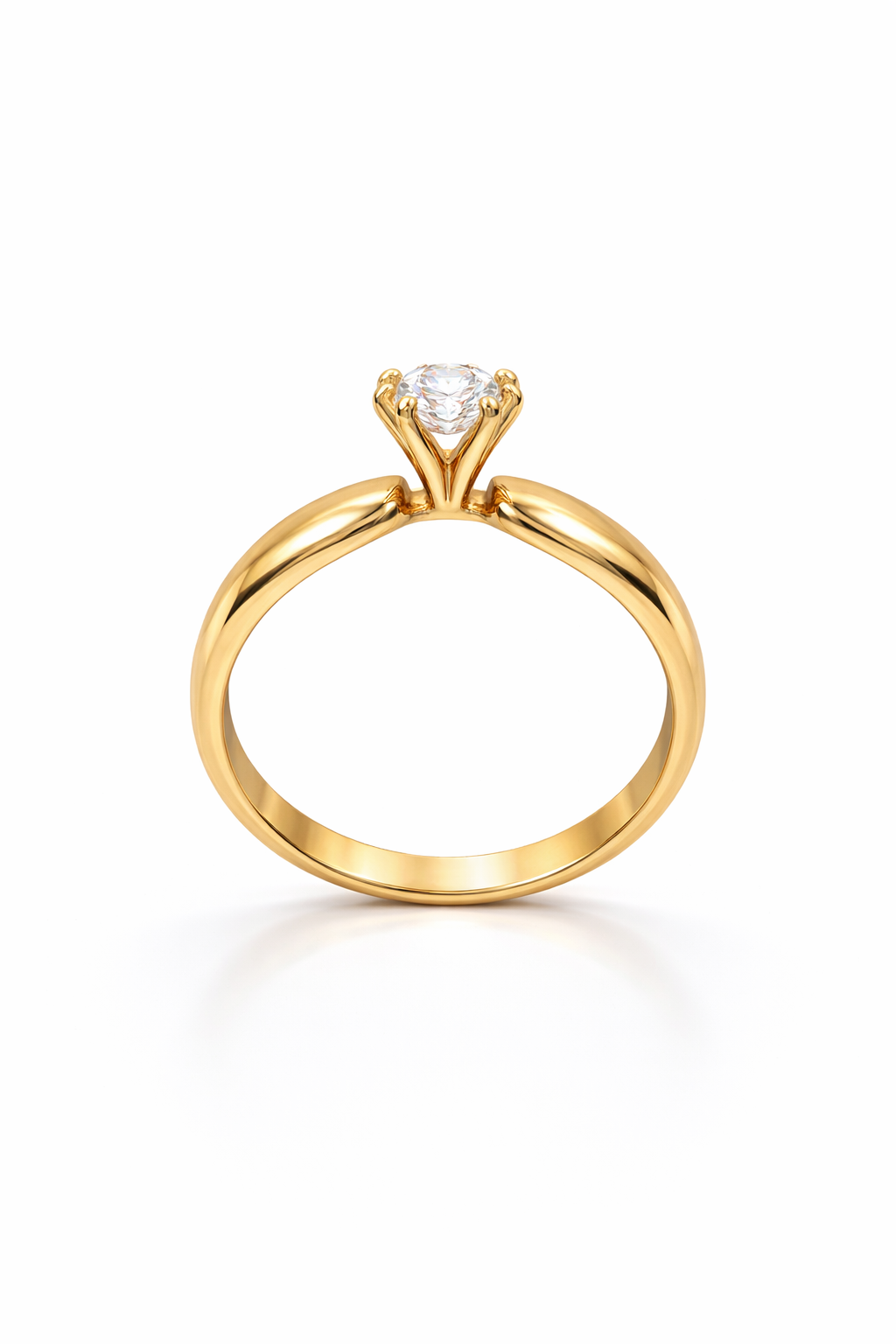 14K YG SOLITAIRE 1CT MOISSANITE WOMAN'S RING – 7 – JY Jewelry Wholesale