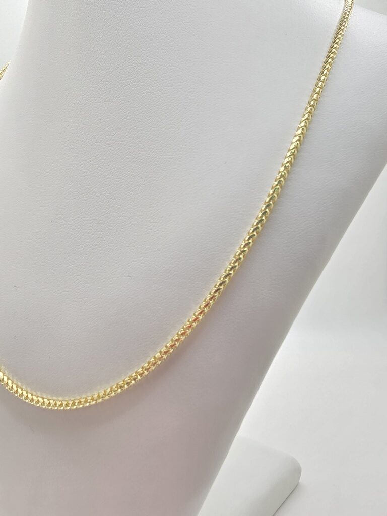 10K HOLLOW FRANCO CHAIN – 1.5MM 20" – JY Jewelry Wholesale