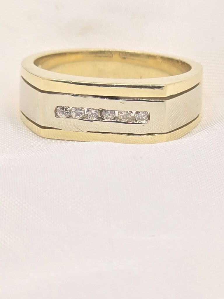 14K YG STATEMENT DIAMOND RING – 9 – JY Jewelry Wholesale