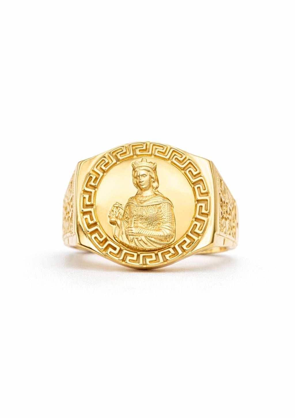 10K GREEK SILHOUETTE FRAME SANTA BARBARA RING – 10 – JY Jewelry Wholesale