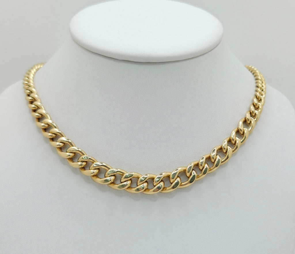 10K DEGRADING CUBAN LINK NECKLACE – 18" – JY Jewelry Wholesale
