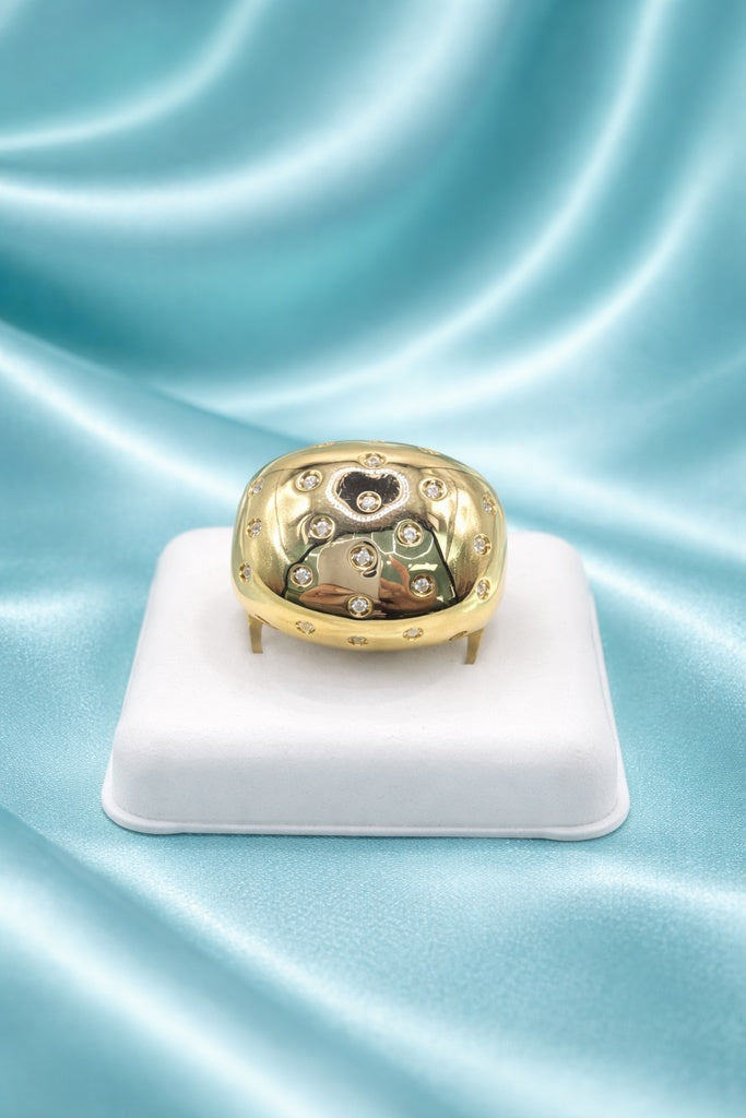 10K MODERN CLASSIC CZ DETAIL RING – 8 & 8.5 – JY Jewelry Wholesale
