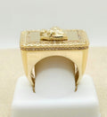 10K ELEGANT RECTAGULAR SANTA BARBARA RING – 12 – JY Jewelry Wholesale