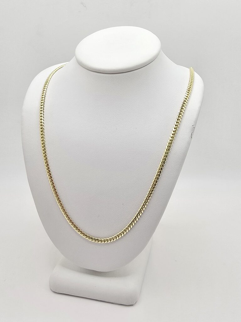 10K SOLID MIAMI CUBAN CHAIN – 20" 2.5MM – JY Jewelry Wholesale