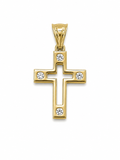 14K EXTRA SMALL SQUARE CROSS PENDANT – XS – JY Jewelry Wholesale
