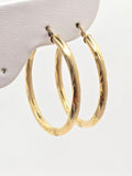10K TWIS HOOPS EARRINGS – 5 3MM – JY Jewelry Wholesale