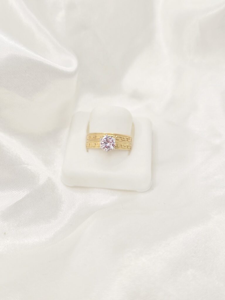 10K DELICATE GREEK STYLE WOMEN'S ENGAGEMENT RING – 7 – JY Jewelry Wholesale