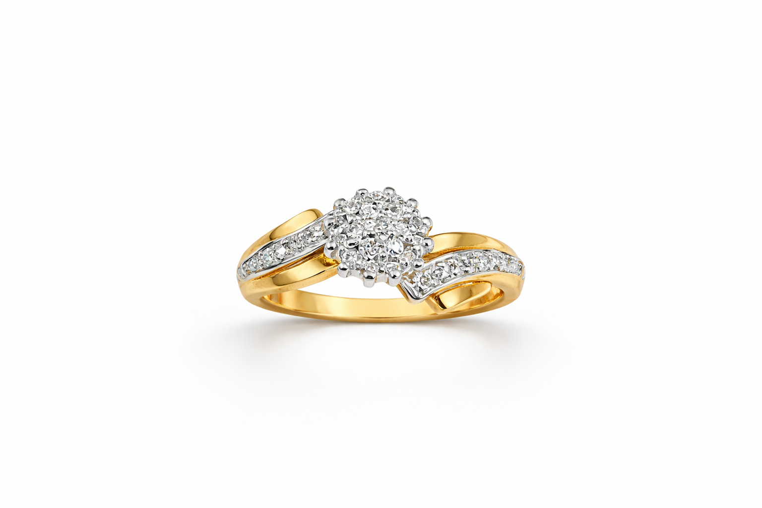 10K ELEGANT ROUND DIAMONDS WOMAN'S RING – 6 – JY Jewelry Wholesale