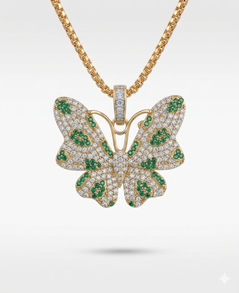 10K CZ BUTTERFLY PENDANT Size – JY Jewelry Wholesale