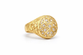 14K ROUND STAR DESIGN SMALL ROSETTA MAN'S RING – 12 – JY Jewelry Wholesale
