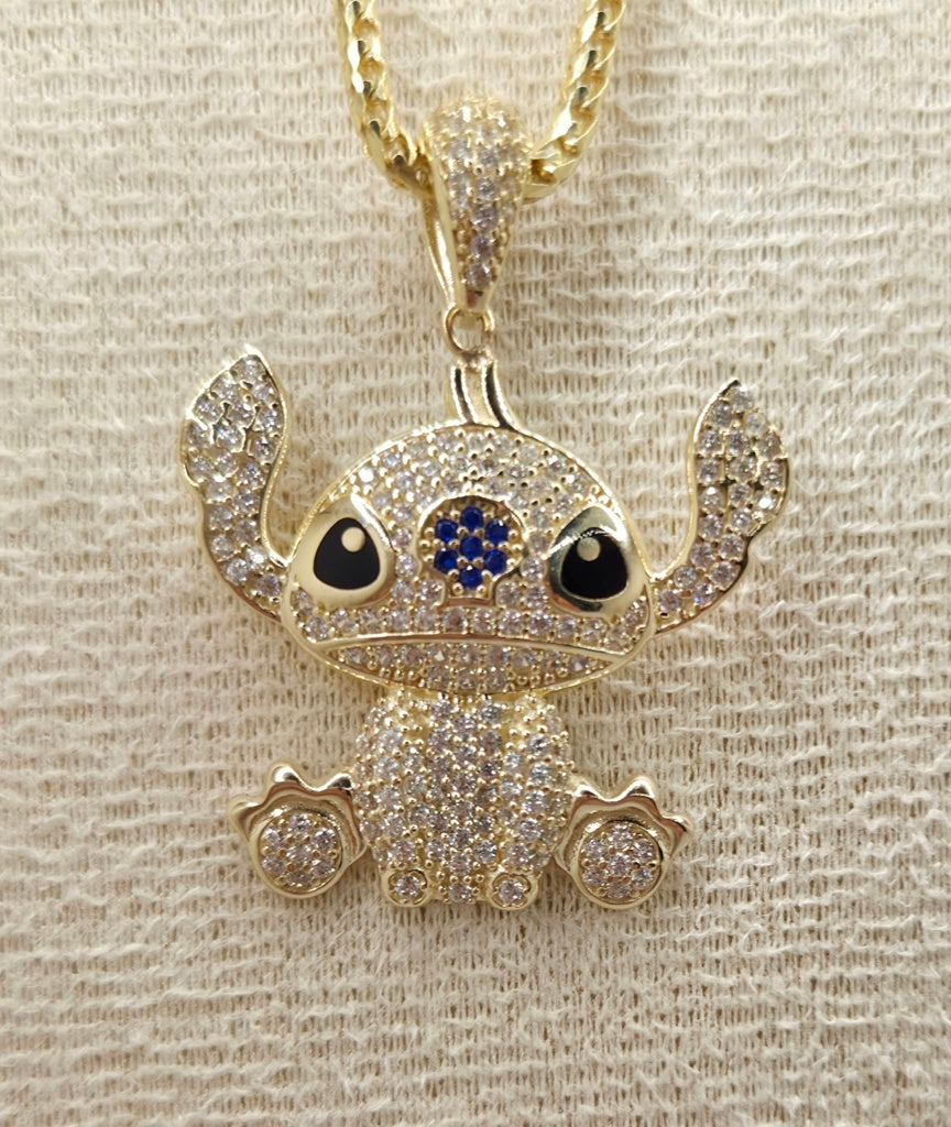 10K WHITE CZ STITCH PENDANT – JY Jewelry Wholesale