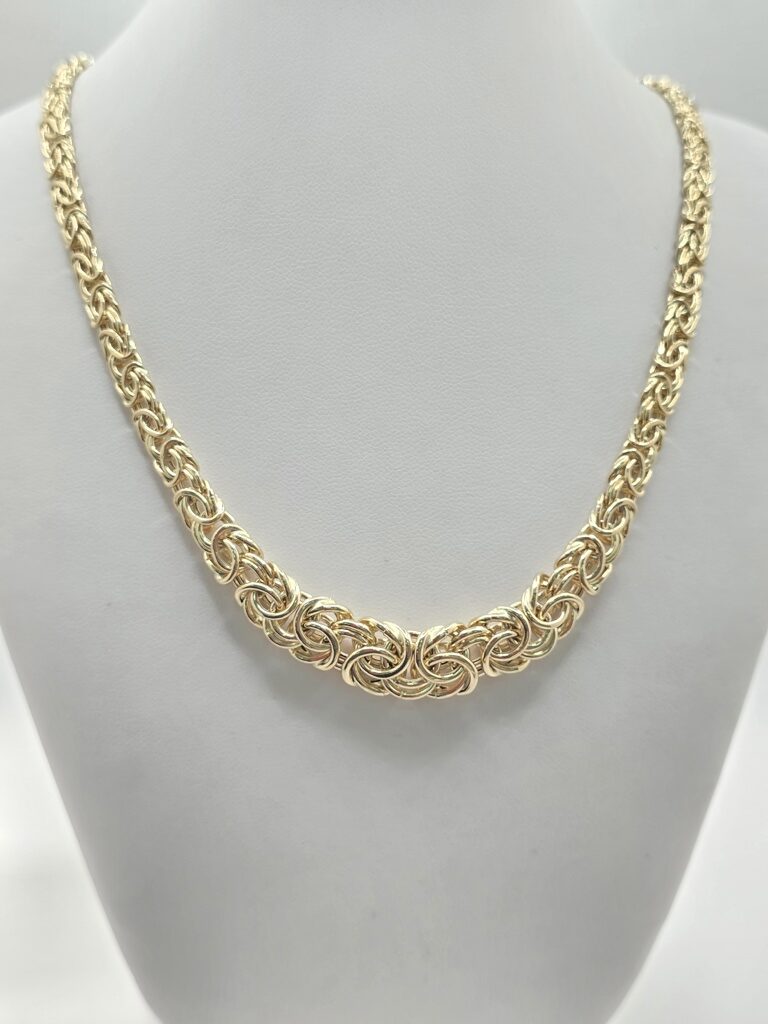 14K BYZANTINE CHAIN – 18" – JY Jewelry Wholesale