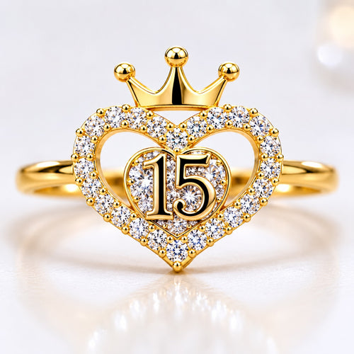 10K 15ANERA HEART RING – 8 – JY Jewelry Wholesale