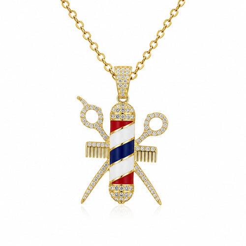 10K BARBER PENDANT – JY Jewelry Wholesale