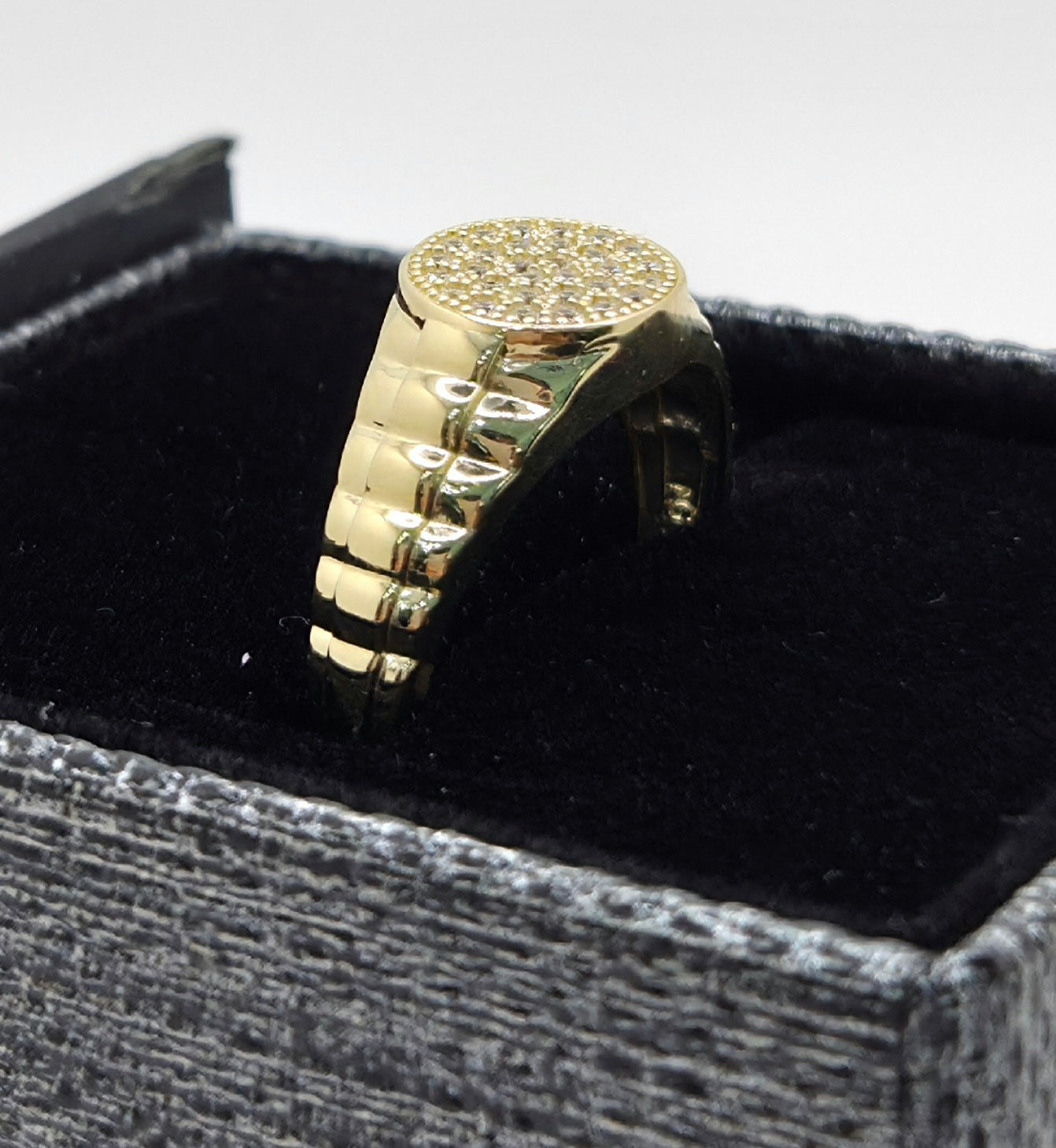 10K CZ ELEGANT SMALL ROUND SHAPE MEN'S RING – 10 – JY Jewelry Wholesale