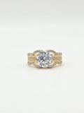 14K ELEGANT CZ DETAILS PROMISE RING – 7 – JY Jewelry Wholesale