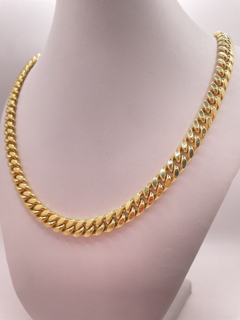 10K SEMISOLID MIAMI CUBAN CHAIN 26" 8MM 39.7GR – JY Jewelry Wholesale