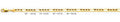 14K Gold Figaro 3+1 Concave Light Chain - 4.6 mm