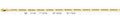14K Gold Figaro 3+1 Concave Light Chain - 3.1 mm