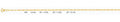 14K Gold Figaro 3+1 Concave Light Chain - 1.2 mm