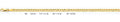 14K Gold Cuban Concave Open Light Chain - 3.6 mm