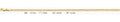 14K Gold Cuban Concave Regular Chain - 2.7 mm