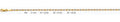 14K Gold Valentino with Star & Rail D.C. 3 Color and White Chain - 2.1 mm
