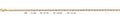 14K Gold Valentino with Star D.C. 3 Color Chain - 2.1 mm